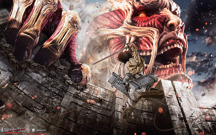 Movie, Attack on Titan, Colossal Titan, Eren Yeager, HD wallpaper