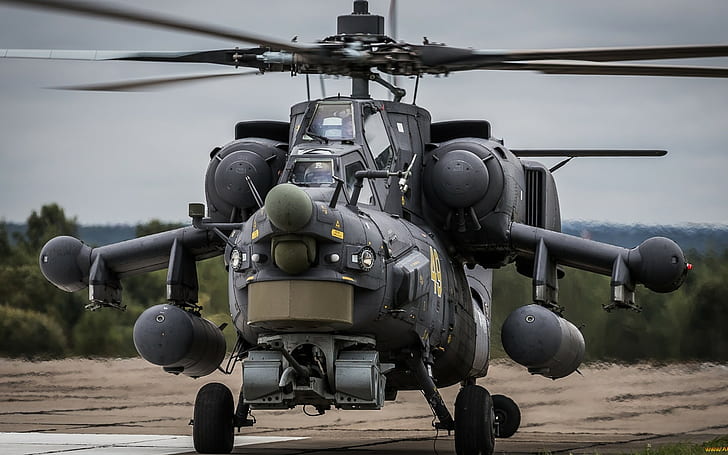 helicopters, military, Mi-28, Russian Air Force, HD wallpaper