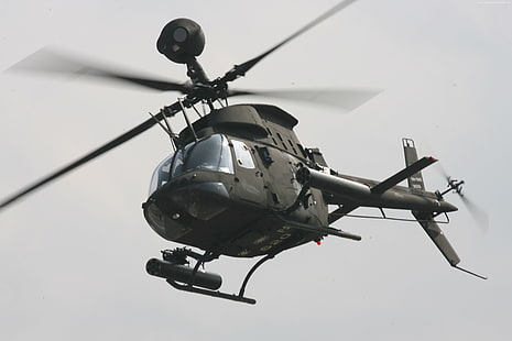 OH-58 Kiowa กองทัพอากาศสหรัฐฯกองทัพสหรัฐฯเฮลิคอปเตอร์, วอลล์เปเปอร์ HD HD wallpaper