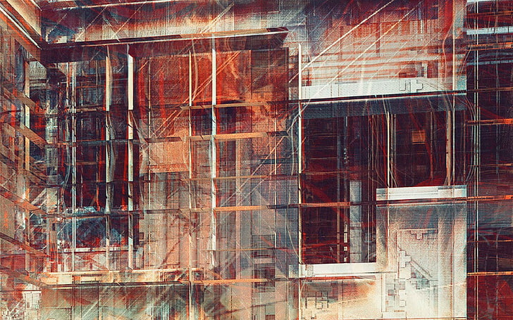 atelier, olschinsky, Abstraktion, rote, abbildung, artikel, HD-Hintergrundbild