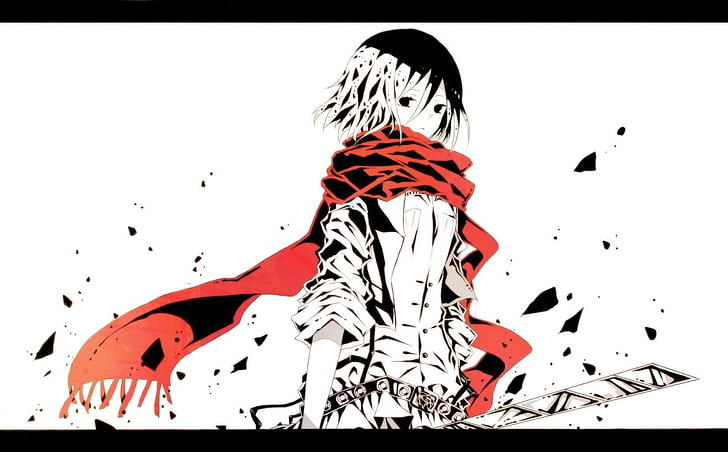 Guilty Crown wallpaper, Anime, Attack On Titan, Mikasa Ackerman, HD wallpaper