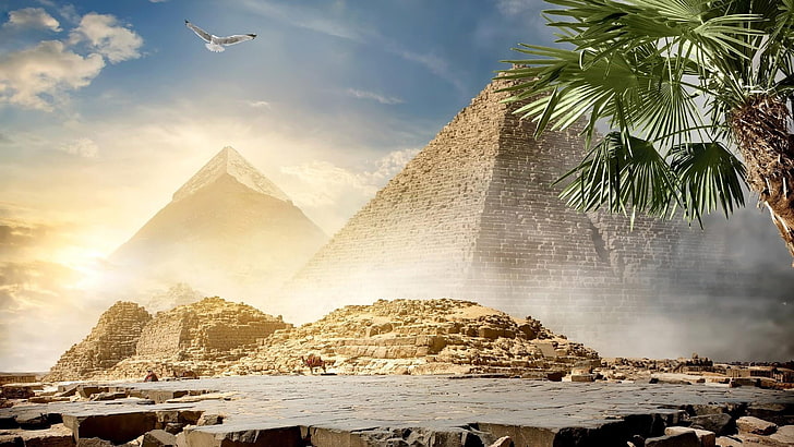 historia starożytna, półwysep Synaj, kompleks piramid w Gizie, Kair, Egipt, Giza, starożytny, światowe dziedzictwo unesco, cuda świata, wakacje, piramida, lista światowego dziedzictwa unesco, cywilizacja Majów, turystyka, pomnik, niebo, historyczny, historia, turysta atrakcja, punkt orientacyjny, Tapety HD
