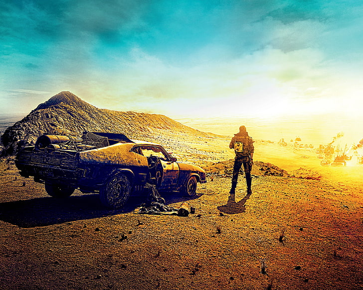 coupe illustration, Ford, Action, Nature, Clouds, Sky, Cars, Mad, Warrior, Wallpaper, Falcon, Sand, Boy, Road, Year, Weapons, Max, 1973, Tom Hardy, Man, Movie, Film, Adventure, Fury, Desert, Mad Max, Warner Bros. Pictures, Thriller, Fighter, 2015, Village Roadshow Pictures, Rockatansky, Mad Max: Fury Road, Ford Falcon, Caravan, 1973 Ford Falcon, Max Rockatansky, HD wallpaper