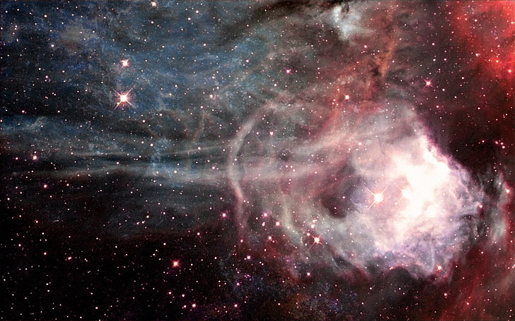via lattea galassia cielo, spazio, nebulosa, colorato, Sfondo HD
