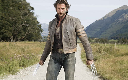 Hugh Jackman como Wolverine, X-Men Origins: Wolverine, Wolverine, Fondo de pantalla HD HD wallpaper