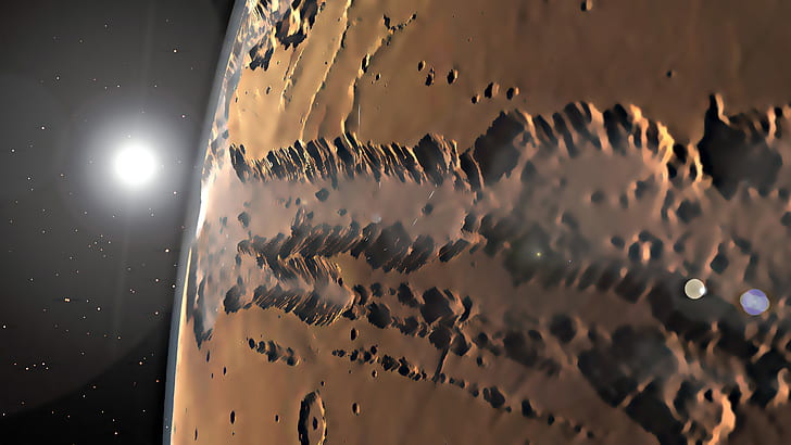 表面 火星 渓谷のシステム バレスマリネリス Hdデスクトップの壁紙 Wallpaperbetter