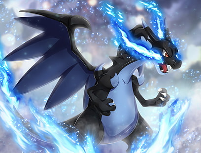 Pokémon, Mega Charizard X (Pokémon), HD-Hintergrundbild HD wallpaper