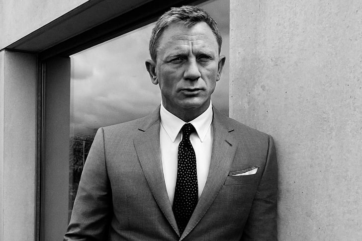 chaqueta de traje negro para hombre, James Bond, Daniel Craig, Fondo de pantalla HD