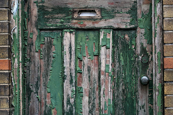 kayu, pintu, bangunan tua, Wallpaper HD