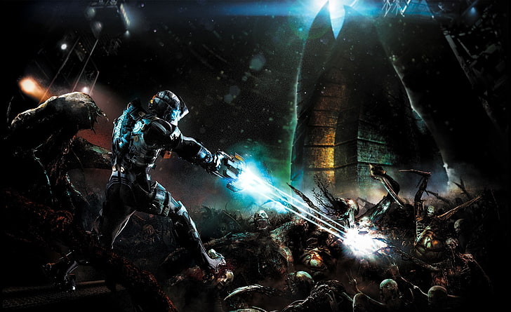 Dead Space 2, ilustração de robô cinza, Jogos, Dead Space, videogame, dead space 2, ds2, marcador, marcador ds2, HD papel de parede