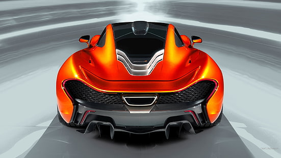 червено и черно самобалансираща се дъска, McLaren P1, McLaren, кола, превозно средство, Super Car, HD тапет HD wallpaper