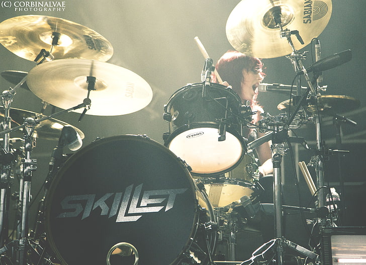 Jen Ledger, Skillet (Band), Schlagzeuger, Hardrock, Musik, HD-Hintergrundbild