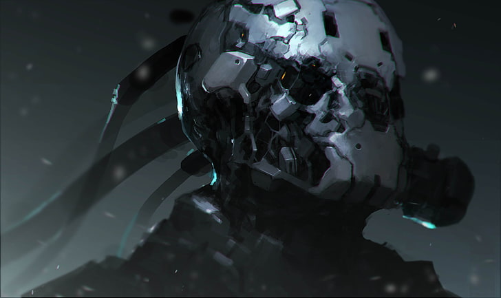 digitale Tapete des Monstercharakters, Grafik, Konzeptkunst, Cyborg, Soldat, Krieg, digitale Kunst, HD-Hintergrundbild