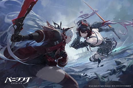 аниме, аниме девушки, Punishing: Grey Raven, меч, Чонхи, HD обои HD wallpaper