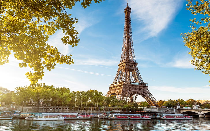 エッフェル塔の風景、エッフェル塔、パリ、 HDデスクトップの壁紙