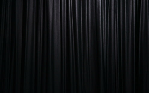 Cortina preta, têxtil preta, fotografia, 2560x1600, cortina, HD papel de parede HD wallpaper