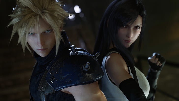 Cloud Strife, Tifa Lockhart, Final Fantasy VII, видеоигры, Final Fantasy VII: римейк, HD обои