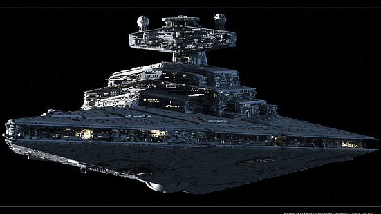 Foto de la nave espacial Star Wars, películas, Star Wars, Star Destroyer, ciencia ficción, nave espacial, Fondo de pantalla HD HD wallpaper