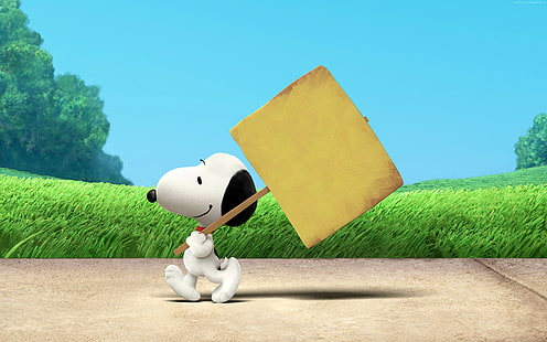 La película Peanuts, Snoopy, Fondo de pantalla HD HD wallpaper