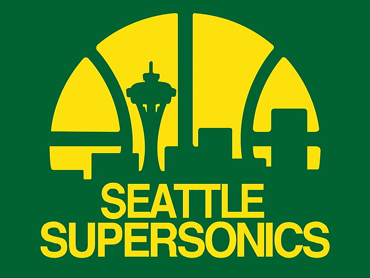 NBA, basketball, Seattle Supersonics, sport, HD wallpaper