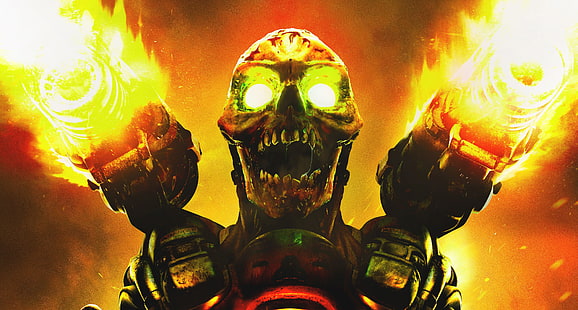 Doom Revenant Vektorgrafik, Doom (Spiel), Videospiele, HD-Hintergrundbild HD wallpaper