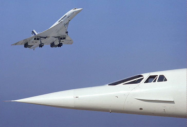 Concorde, pesawat, pesawat terbang, concorde, pesawat terbang, Wallpaper HD