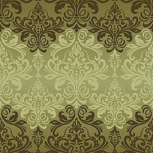 vector, texture, ornament, background, pattern, classic, grin, seamless, damask, HD wallpaper HD wallpaper