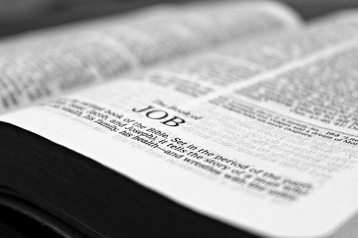 bible, black and white, book, christianity, monochrome, page, paper, read, reading, study, title, verse, words, HD wallpaper