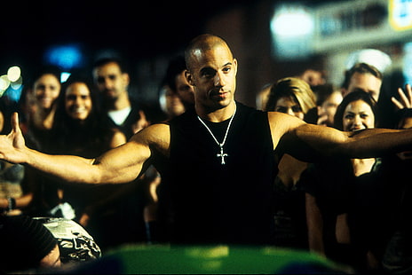 VIN Diesel, The Fast and the Furious, Dominic Toretto, HD tapet HD wallpaper