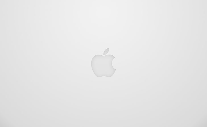 Apple Logo White, лого на Apple, Компютри, Mac, Apple, White, Logo, HD тапет