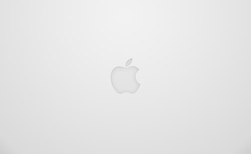 شعار Apple أبيض ، شعار Apple ، أجهزة كمبيوتر ، Mac ، Apple ، أبيض ، شعار، خلفية HD HD wallpaper