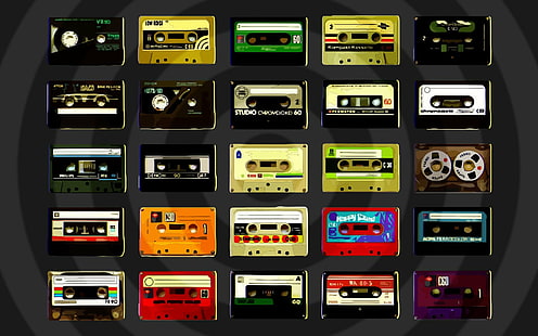 audio, cassette, radio, cassette, cassettes, Fond d'écran HD HD wallpaper
