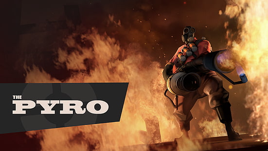 Team Fortress 2, Pyro (personaggio), videogiochi, Sfondo HD HD wallpaper