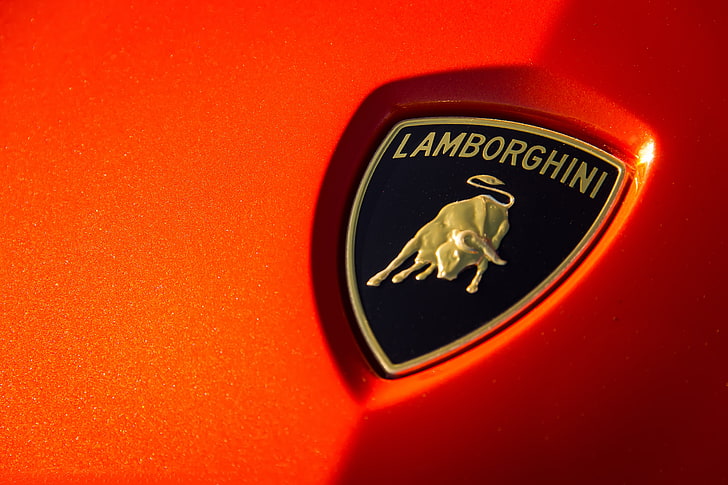 Lamborghini, Logo, 4K, HD wallpaper