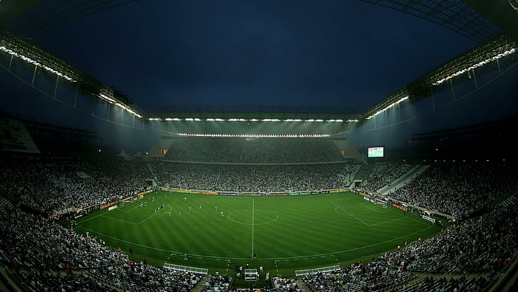 Бразилиа, арена Коринфянам, Сан-Паулу, структура, стадион, арена, футбол, игрок, HD обои