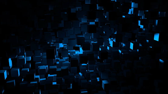 куб, абстрактно, 3D, куб, абстрактно, HD тапет HD wallpaper