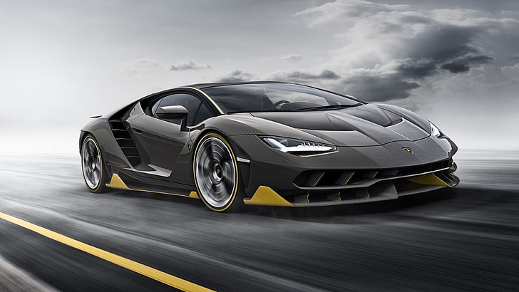 Lamborghini, Lamborghini Centenario LP770-4, car, Forza, Forza Motorsport 7, Forza Motorsport, video games, HD wallpaper