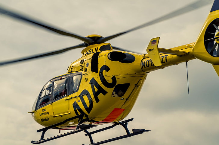 accident rescue, adac, air rescue, doctor on call, fly, helicopter, help, rescue helicopter, save, transport, use, yellow angel, HD wallpaper