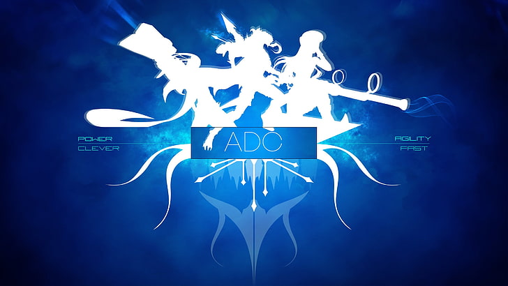 sfondo del computer blu e bianco, League of Legends, ADC, Vayne (League of Legends), Caitlyn, Lucian, Sfondo HD