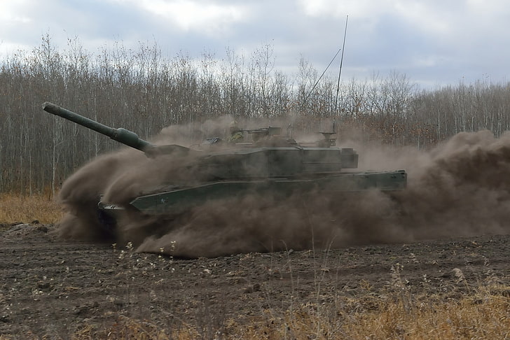 Geschwindigkeit, Staub, Panzer, Kampf, Leopard 2А6, 