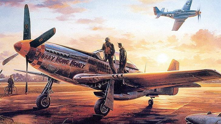Aviones militares, P-51 Mustang norteamericano, Segunda Guerra Mundial,  Fondo de pantalla HD | Wallpaperbetter