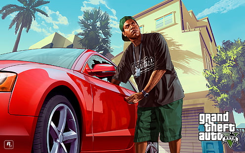 Ламар Дэвис, Grand Theft Auto V, GTA, HD обои HD wallpaper