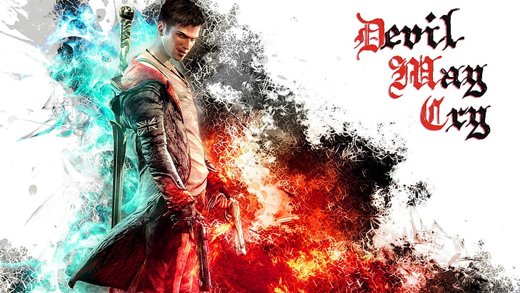 Tapeta Devil May Cry, Devil May Cry, Dante, pistolet, miecz, gry wideo, Tapety HD