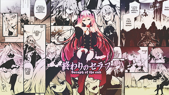 Owari No Seraph, garotas de anime, Krul Tepes, manga, traduzido, HD papel de parede HD wallpaper