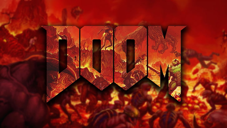 Doom wallpaper, video games, Doom (game), HD wallpaper