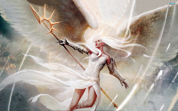 fantasy art, angel, Magic: The Gathering, Sfondo HD