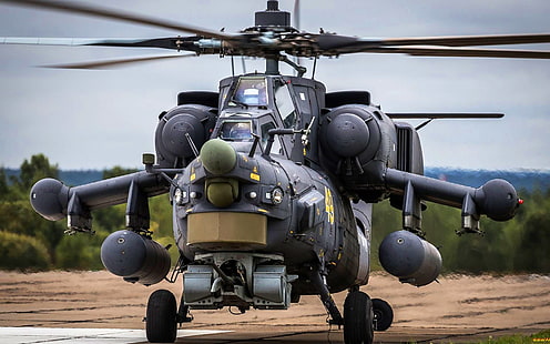 ヘリコプター、陸軍、ロシア、航空、BBC、Mi-28N、ネタバレ、ナイトハンター、ロシア空軍、Mi-28、マイル、Mi 28、攻撃ヘリコプター、Mi28n、Ми28、 HDデスクトップの壁紙 HD wallpaper