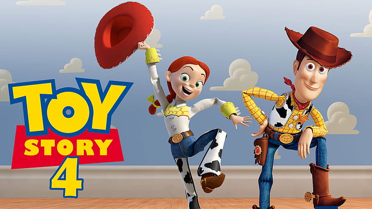 Filme, Toy Story 4, Jessie (Toy Story), Woody (Toy Story), HD papel de parede