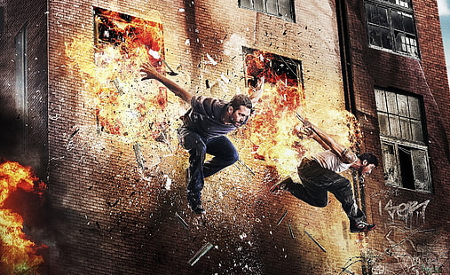 Brick Mansions Paul Walker, Brick Mansions poster, Movies, Other Movies, Movie, Film, 2014, Paul Walker, Brick Mansions, HD тапет HD wallpaper