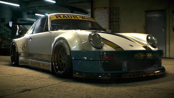 Need For Speed ​​Porsche Rauh-Welt, автомобиль, боевик, гонки, HD обои